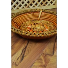 Bambu Yuvarlak Hasır Sele 45 cm