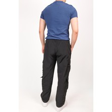 Erkek Kargo Cep Yazlık Paraşüt Yandan Cepli Relax Fit Düz Paça Pantolon