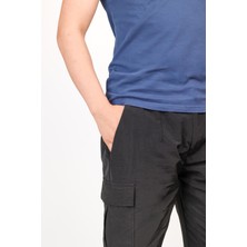 Erkek Kargo Cep Yazlık Paraşüt Yandan Cepli Relax Fit Düz Paça Pantolon