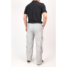 Erkek Kargo Cep Yazlık Paraşüt Yandan Cepli Relax Fit Düz Paça Pantolon