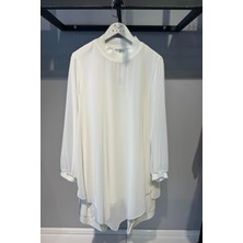 24SS74232 Beys Desıgn Şifon Detay Cendy Tunik