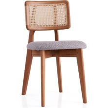 Gazzini Furniture Zeus Bambu Hazeranlı Ahşap Bohem Sandalye