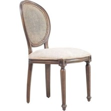 Gazzini Furniture Madalyon Hazeranlı Ahşap Klasik Sandalye