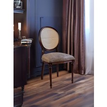 Gazzini Furniture Madalyon Hazeranlı Ahşap Sandalye