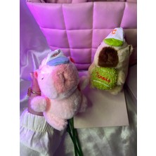 1 Adet Popüler Sevimli Capybara Peluş Anahtarlık Modelleri