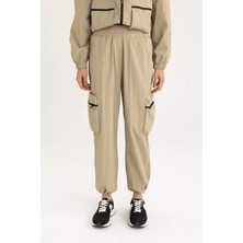 DeFacto Standart Fit Kargo Cepli Sporcu Dokuma Pantolon C1760AX24SM