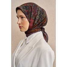 Acı Kahve Ed Scarf Vision Art Collection Eclipse Eşarp