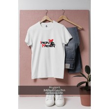 Oversize Iron Maiden Girl  Tasarımlı Unisex T-Shirt