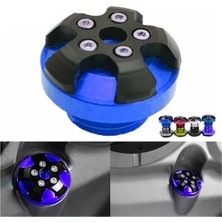 Universal Motor Yağ Kontrol Kapağı Dekoratif Mavi