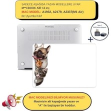 Macbook Air M1 Kılıf 13INÇ ANIMAL01NL (Touchıd'li M1 Air) A2337 A2179 A1932 ile Uyumlu R-274