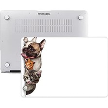 Macbook Air M1 Kılıf 13INÇ ANIMAL01NL (Touchıd'li M1 Air) A2337 A2179 A1932 ile Uyumlu R-274