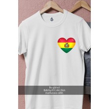 Oversize Flag Of Bolivia Cep Tasarımlı Unisex T-Shirt