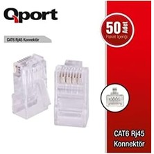 Yeni Nesil Cat6 50 Adet Rj-45 Konnektör