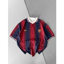 Barcelona Retro Nakışlı Premıum Oversıze T-Shırt