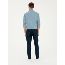 Cacharel Erkek Koyu Mavi Slim Fit Pamuk Karışımlı Jean Pantolon 50294069-VR032