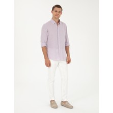 Cacharel Erkek Beyaz Slim Fit Pamuk Karışımlı Jean Pantolon 50293296-VR013