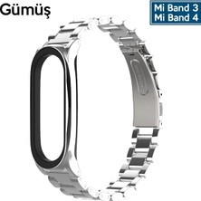 Mijobs Xiaomi Mi Band 4 Akıllı Saat 3 Bakla Çelik Kayış KORDON-(5775) - CDY7162-8360