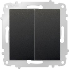 Ovivo Grano Siyah Natural Komitatör Çerçevesiz - 9 Adet