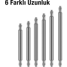 Ally 8MM-25MM Paslanmaz Çelik Saat Pimi Yaylı Susta 108 Adet KARIŞIK-(5775) - BKS2034-1212