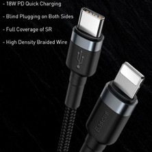 Baseus Cafule Series Type-C To Iphone PD18W Hızlı Şarj Kablosu 1METRE-(5775) - CDY7952-1445