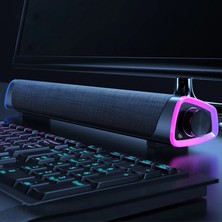 Ally Rgb Bas Soundbar Tv Ses Sistemi ve Bilgisayar Masaüstü Bluetooth Hoparlör Su - 1OL7915-9426