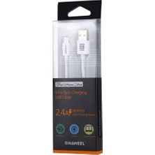 Haweel Mfi Lisanslı  Iphone 14-13-12-11  1metre USB Şarj KABLOSU-(5775) - BKS4172-5957