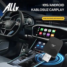 Gizmur Store Ally Kablosuz Car Play Adaptörü Apple ve Android Cihazlar Için Wireless Carplay ? - GMS4151-8338