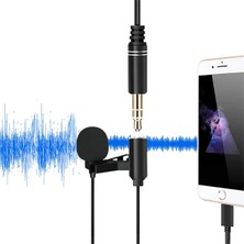 Ally iPhone Lightning Yaka Mikrofonu+3.5mm Jack Profesyonel Youtuber MIKROFONU-(5775 - MBN1785-9616