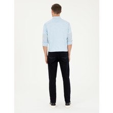 Cacharel Erkek Koyu Lacivert Slim Fit Pamuklu Jean Pantolon 50294027-VR100
