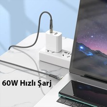 Hoco U121 Gold Standard Transparent Discovery Edition 60W Type-C To Type-C Hızlı ? - CDY1124-7688
