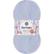 Kartopu 5 Adet Baby One  %100 Anti-Pilling Bebek Ipi K580 Buz Mavi