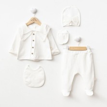 Ürünya KIZ BEBEK 0-6 AY 5 Lİ SET - BEYAZ