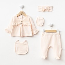 Kız Bebek 0-6 Ay 5 Li Set - Somon