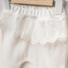 Kız Bebek Aksesuarlı 3 Lü Set - Beyaz