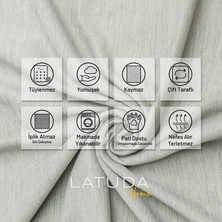 Latuda Concept Kaymaz Koltuk Örtüsü Çift Taraflı Mikrofiber Şönil 175x300 cm Taş – Kedi Köpek ve Çocuk Dostu