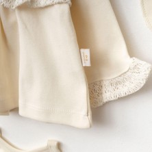 Kız Bebek 0-6 Ay 5 Li Set - Krem