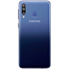 Samsung Galaxy M40 Uyumlu Kamera Korumalı Yumuşak Dokulu ve Şık Koruma Şeffaf Kılıf