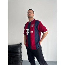 Bayern Munıch Nakışlı Premıum Oversıze T-Shırt Erkek