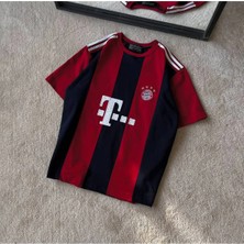 Bayern Munıch Nakışlı Premıum Oversıze T-Shırt Erkek