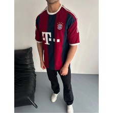 Bayern Munıch Nakışlı Premıum Oversıze T-Shırt Erkek