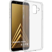 Samsung Galaxy J6 Uyumlu Kamera Korumalı Yumuşak Dokulu ve Şık Koruma Şeffaf Kılıf