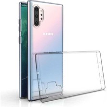 Samsung Galaxy Note 10 Plus Uyumlu Kamera Korumalı Yumuşak Dokulu ve Şık Koruma Şeffaf Kılıf