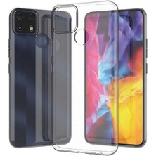 Realme C25 Uyumlu Kamera Korumalı Yumuşak Dokulu ve Şık Koruma Şeffaf Kılıf