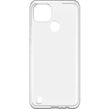 Realme C21 Uyumlu Kamera Korumalı Yumuşak Dokulu ve Şık Koruma Şeffaf Kılıf