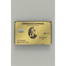 American Express Gold Kredi Kartı Sticker Kaplama