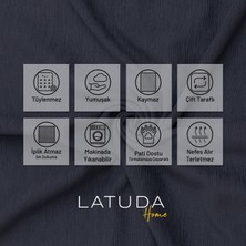 Latuda Concept Kaymaz Koltuk Örtüsü Çift Taraflı Mikrofiber Şönil 175x215 cm Antrasit – Kedi Köpek ve Çocuk Dostu