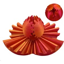 3D Baskılı Dişli Top – Pla Malzeme, Baskı Giderici Dönme Oyuncağı, Taşınabilir Spinner Küre