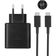 Samsung Galaxy S22/S23/24/S24 PLUS/S24 Ultra Uyumlu Hızlı Şarj 45W Usb-C Type-C Pd Şarj Aleti Set