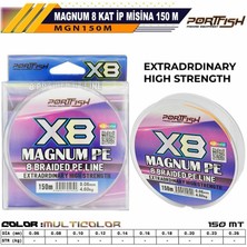 Port Fish Magnum 8 Kat Ip Misina 150 mt Multi Color 0,26