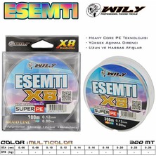 Wily Esemti 8 Kat Ip Misina 300 mt Multi Color 0,18